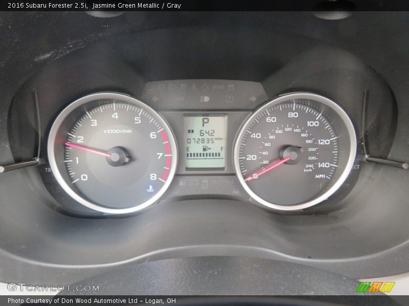 Jasmine Green Metallic / Gray 2016 Subaru Forester 2.5i