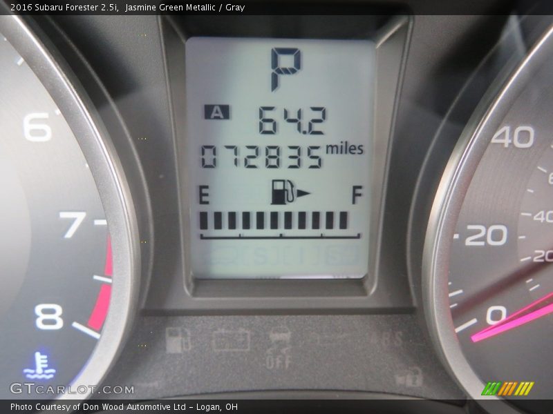 Jasmine Green Metallic / Gray 2016 Subaru Forester 2.5i