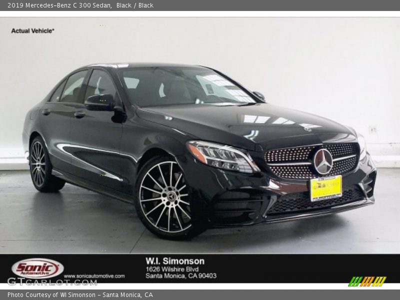 Black / Black 2019 Mercedes-Benz C 300 Sedan