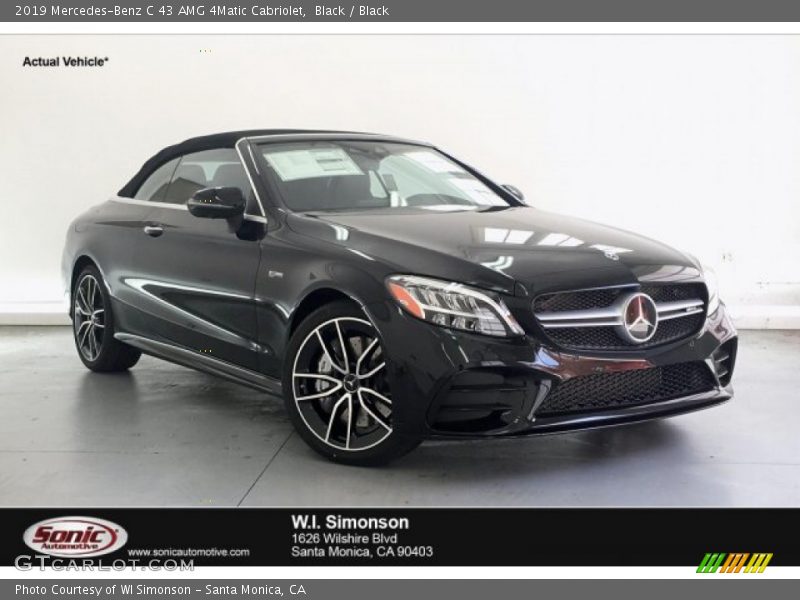 Black / Black 2019 Mercedes-Benz C 43 AMG 4Matic Cabriolet