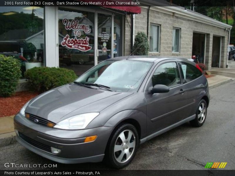 Dark Shadow Grey Metallic / Dark Charcoal Black 2001 Ford Focus ZX3 Coupe