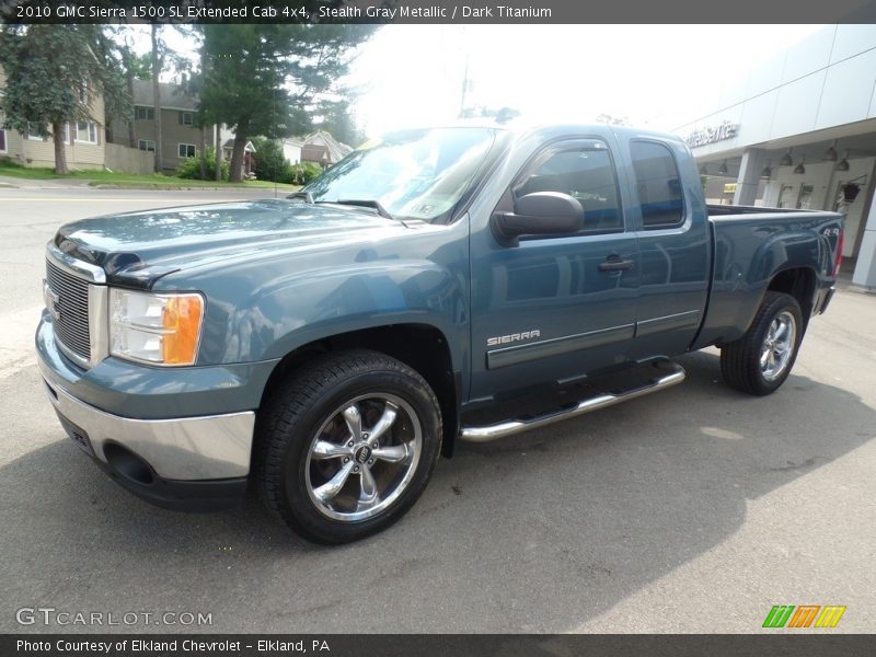 Stealth Gray Metallic / Dark Titanium 2010 GMC Sierra 1500 SL Extended Cab 4x4
