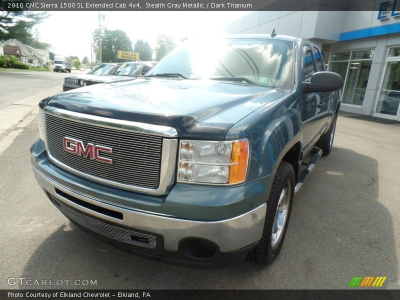 Stealth Gray Metallic / Dark Titanium 2010 GMC Sierra 1500 SL Extended Cab 4x4