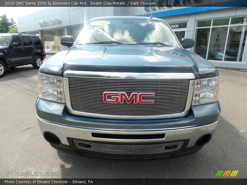 Stealth Gray Metallic / Dark Titanium 2010 GMC Sierra 1500 SL Extended Cab 4x4