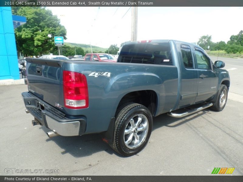 Stealth Gray Metallic / Dark Titanium 2010 GMC Sierra 1500 SL Extended Cab 4x4