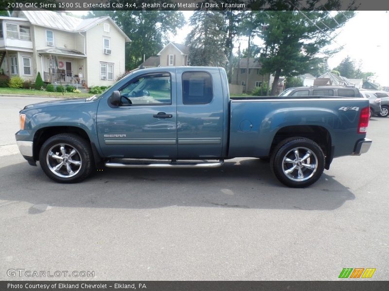Stealth Gray Metallic / Dark Titanium 2010 GMC Sierra 1500 SL Extended Cab 4x4