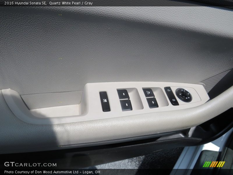 Quartz White Pearl / Gray 2016 Hyundai Sonata SE