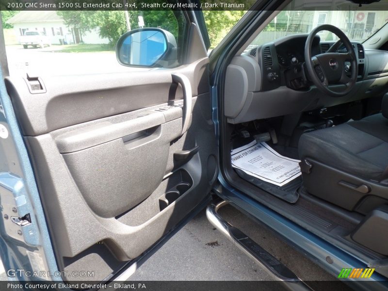 Stealth Gray Metallic / Dark Titanium 2010 GMC Sierra 1500 SL Extended Cab 4x4