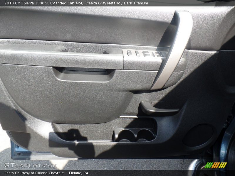 Stealth Gray Metallic / Dark Titanium 2010 GMC Sierra 1500 SL Extended Cab 4x4