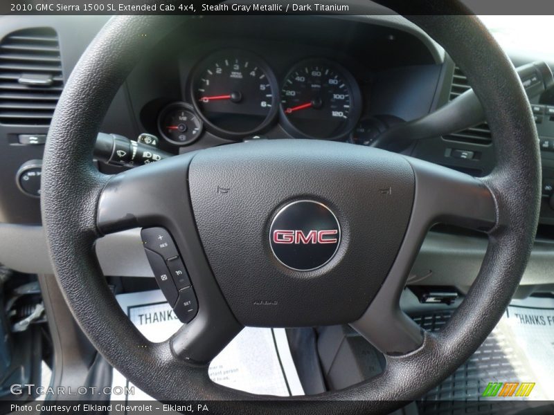 Stealth Gray Metallic / Dark Titanium 2010 GMC Sierra 1500 SL Extended Cab 4x4