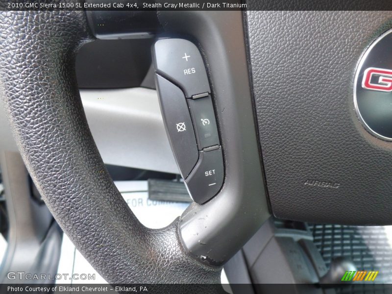 Stealth Gray Metallic / Dark Titanium 2010 GMC Sierra 1500 SL Extended Cab 4x4