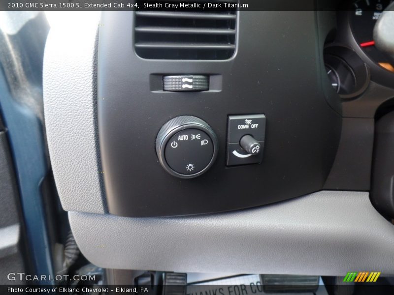 Stealth Gray Metallic / Dark Titanium 2010 GMC Sierra 1500 SL Extended Cab 4x4