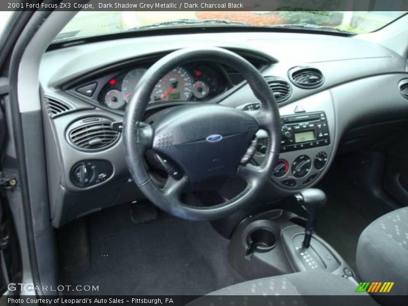 Dark Shadow Grey Metallic / Dark Charcoal Black 2001 Ford Focus ZX3 Coupe