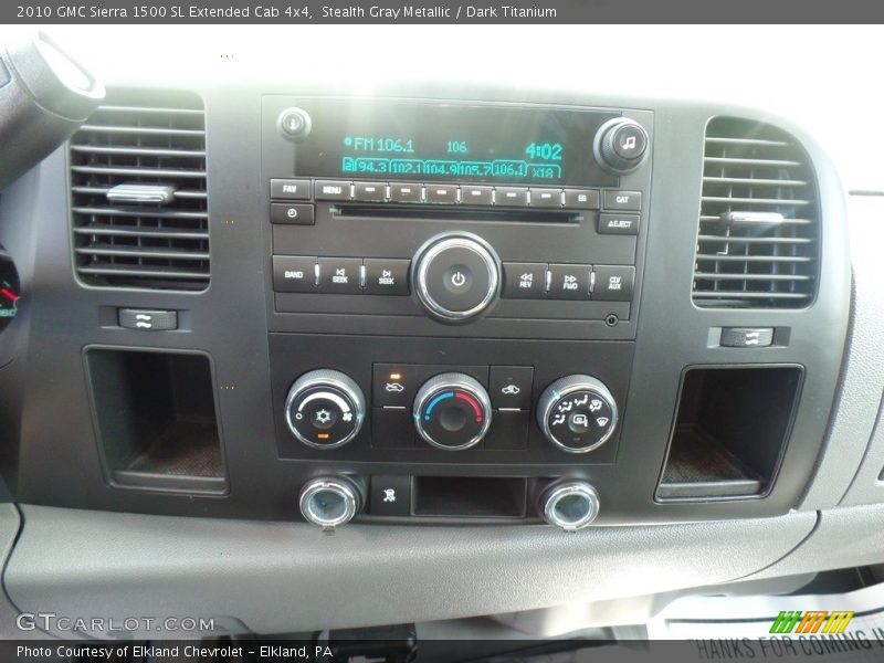 Stealth Gray Metallic / Dark Titanium 2010 GMC Sierra 1500 SL Extended Cab 4x4