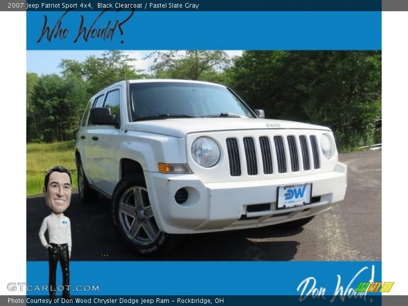 Black Clearcoat / Pastel Slate Gray 2007 Jeep Patriot Sport 4x4