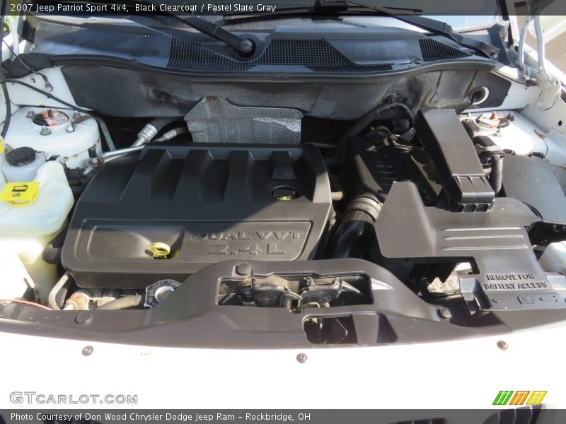 Black Clearcoat / Pastel Slate Gray 2007 Jeep Patriot Sport 4x4