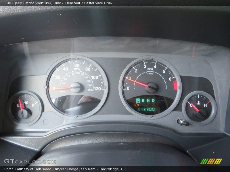 Black Clearcoat / Pastel Slate Gray 2007 Jeep Patriot Sport 4x4