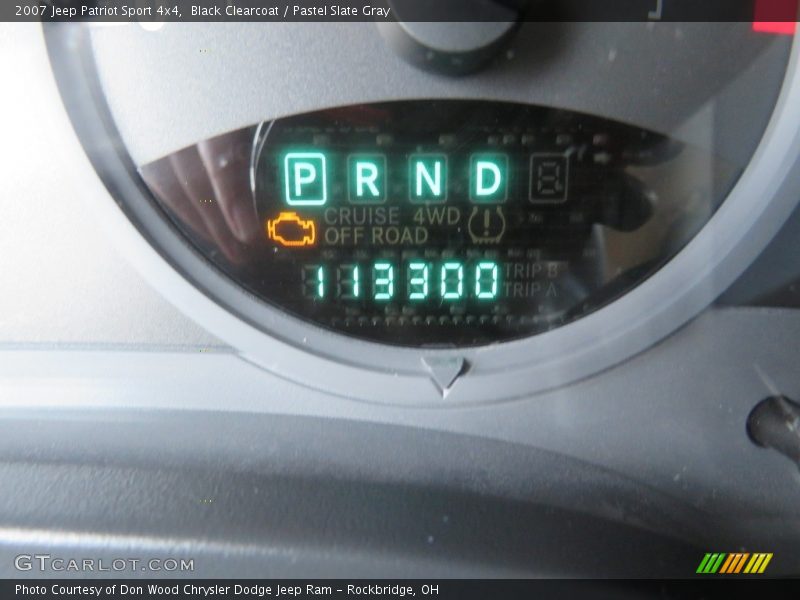 Black Clearcoat / Pastel Slate Gray 2007 Jeep Patriot Sport 4x4