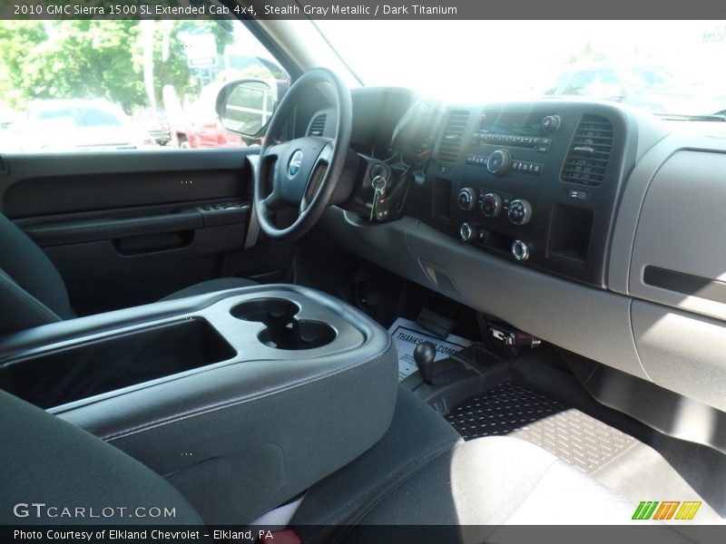 Stealth Gray Metallic / Dark Titanium 2010 GMC Sierra 1500 SL Extended Cab 4x4