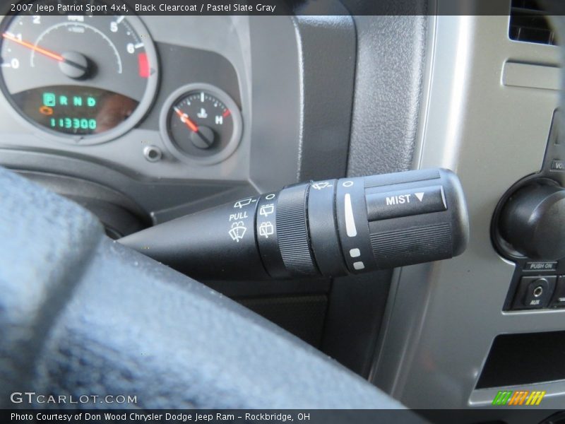 Black Clearcoat / Pastel Slate Gray 2007 Jeep Patriot Sport 4x4