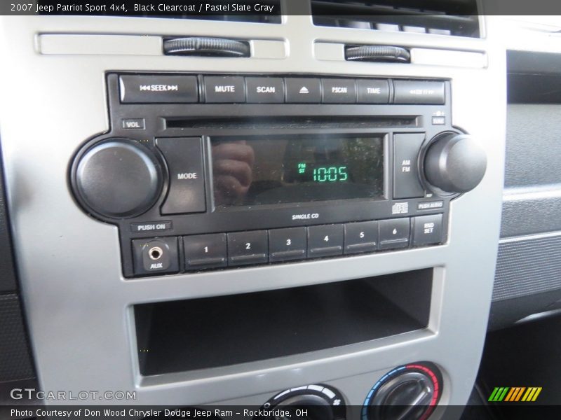 Black Clearcoat / Pastel Slate Gray 2007 Jeep Patriot Sport 4x4