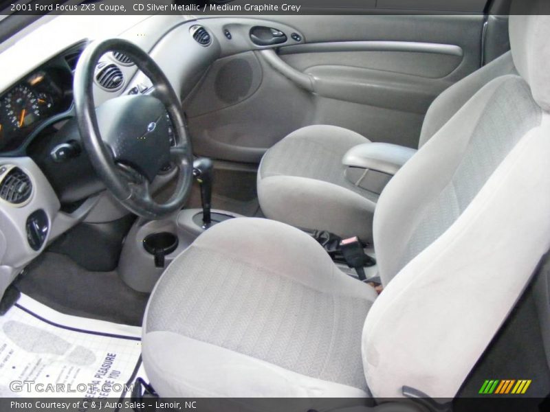 CD Silver Metallic / Medium Graphite Grey 2001 Ford Focus ZX3 Coupe