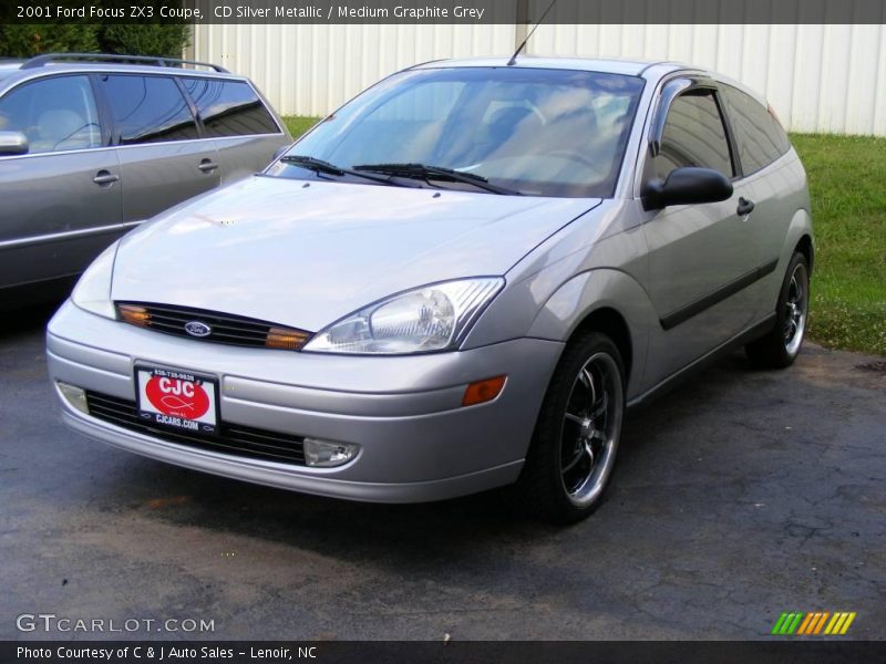 CD Silver Metallic / Medium Graphite Grey 2001 Ford Focus ZX3 Coupe