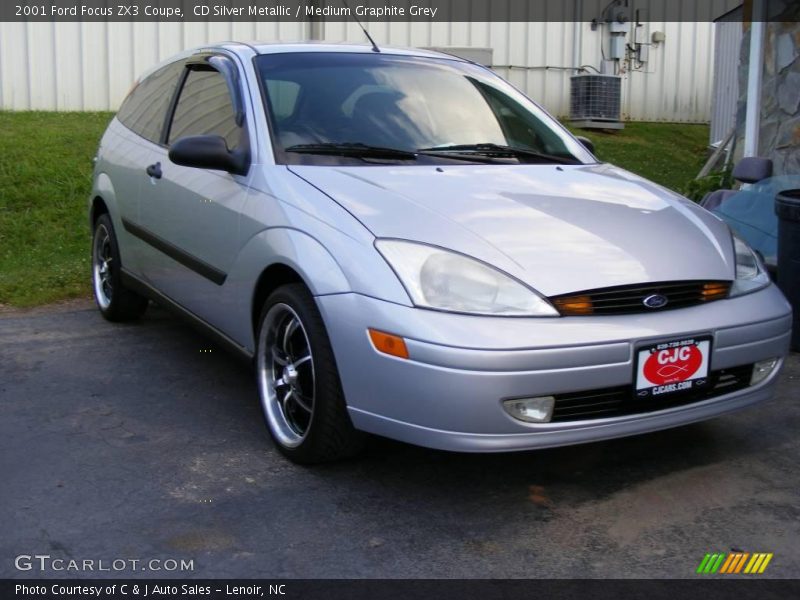 CD Silver Metallic / Medium Graphite Grey 2001 Ford Focus ZX3 Coupe