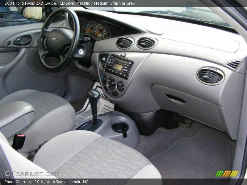 CD Silver Metallic / Medium Graphite Grey 2001 Ford Focus ZX3 Coupe