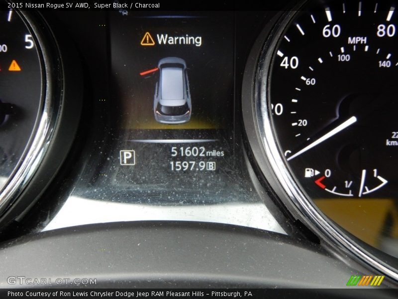 Super Black / Charcoal 2015 Nissan Rogue SV AWD