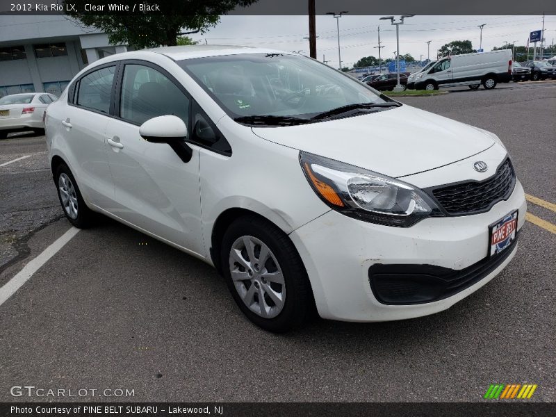Clear White / Black 2012 Kia Rio LX