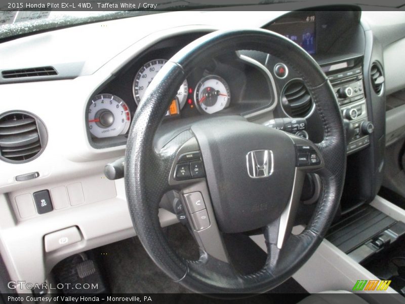 Taffeta White / Gray 2015 Honda Pilot EX-L 4WD