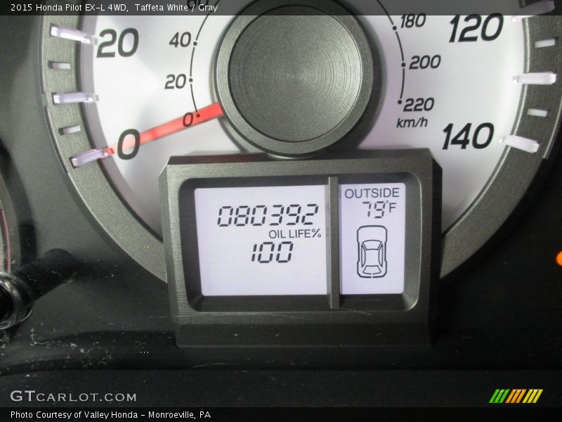 Taffeta White / Gray 2015 Honda Pilot EX-L 4WD