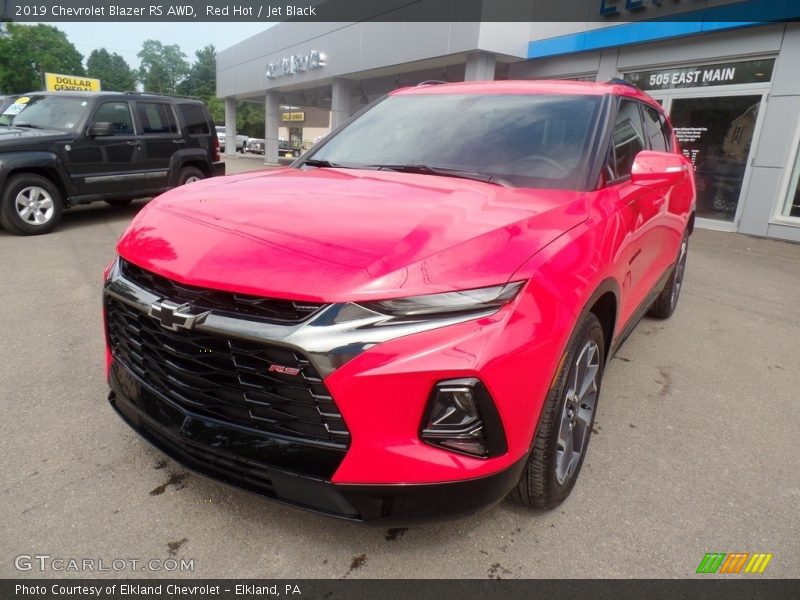 Red Hot / Jet Black 2019 Chevrolet Blazer RS AWD