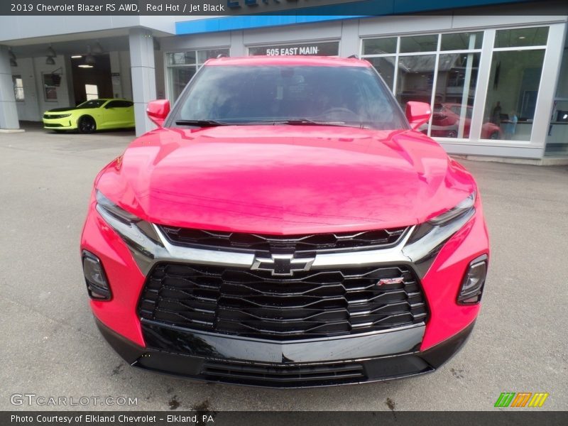 Red Hot / Jet Black 2019 Chevrolet Blazer RS AWD