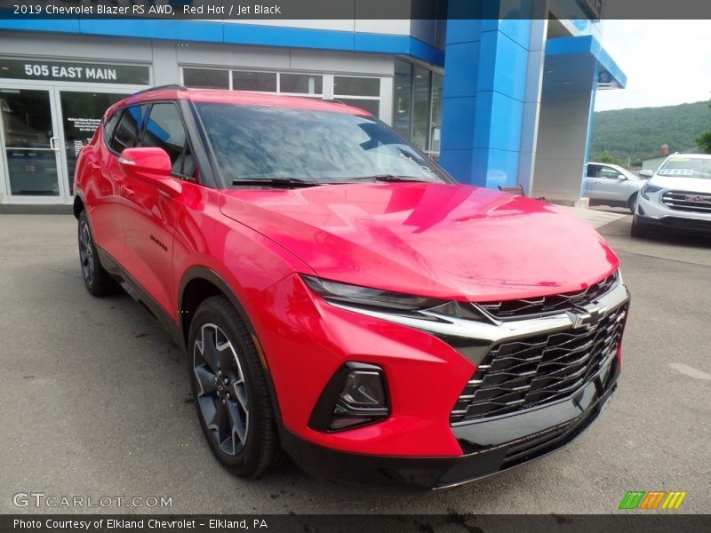 Red Hot / Jet Black 2019 Chevrolet Blazer RS AWD