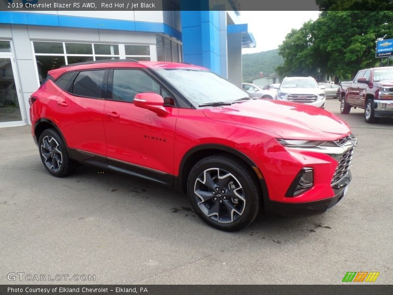 Red Hot / Jet Black 2019 Chevrolet Blazer RS AWD