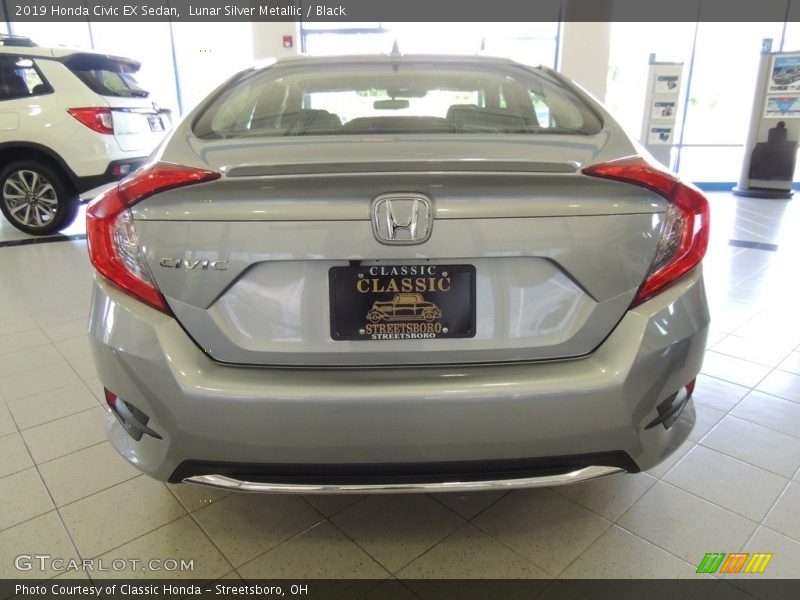 Lunar Silver Metallic / Black 2019 Honda Civic EX Sedan
