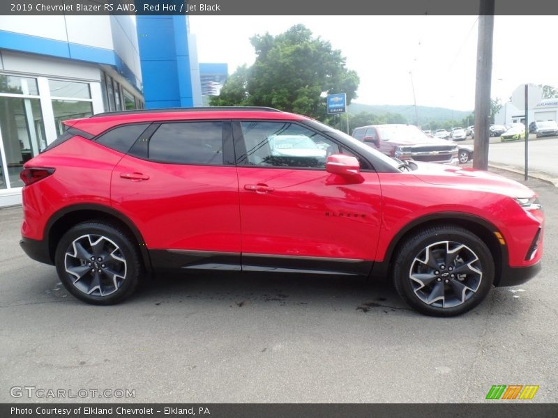 Red Hot / Jet Black 2019 Chevrolet Blazer RS AWD
