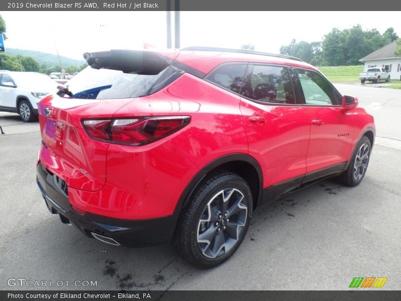 Red Hot / Jet Black 2019 Chevrolet Blazer RS AWD