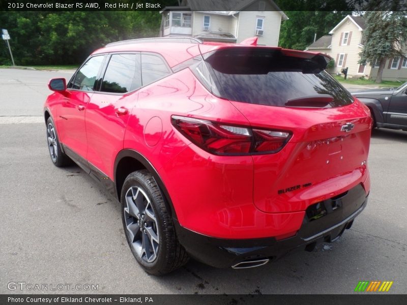 Red Hot / Jet Black 2019 Chevrolet Blazer RS AWD