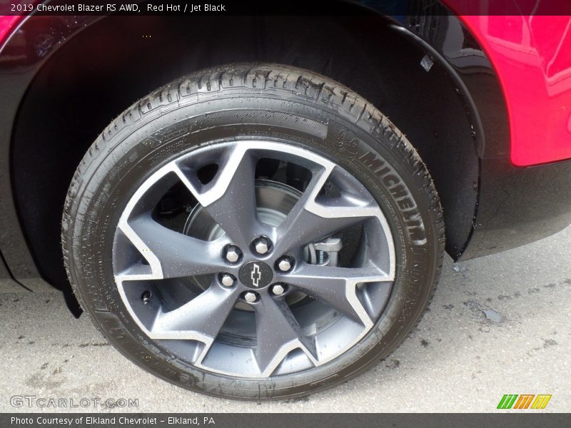 Red Hot / Jet Black 2019 Chevrolet Blazer RS AWD