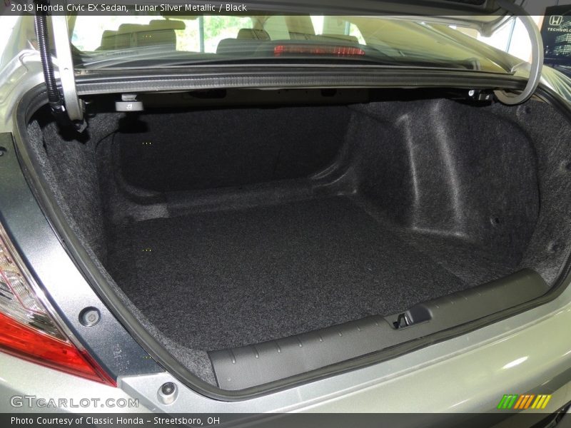 Lunar Silver Metallic / Black 2019 Honda Civic EX Sedan
