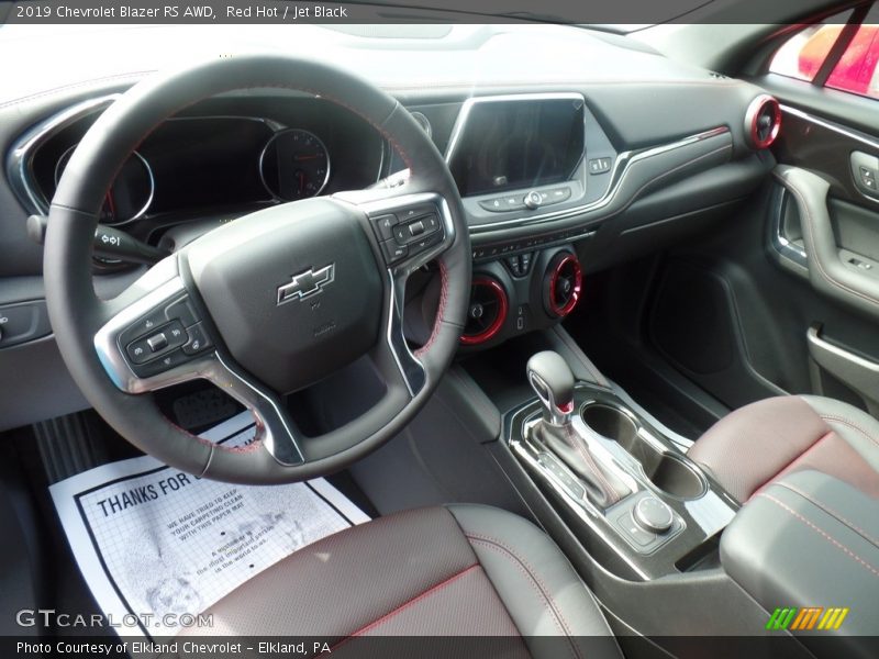 Red Hot / Jet Black 2019 Chevrolet Blazer RS AWD