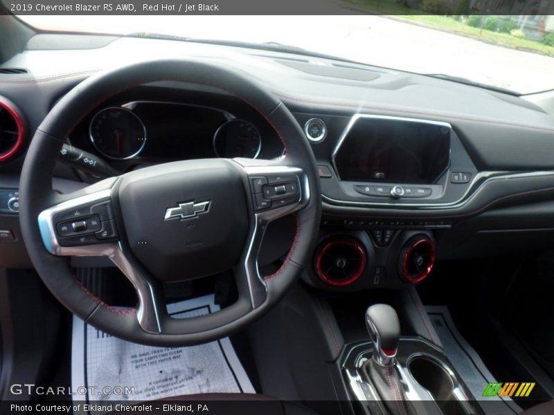 Red Hot / Jet Black 2019 Chevrolet Blazer RS AWD