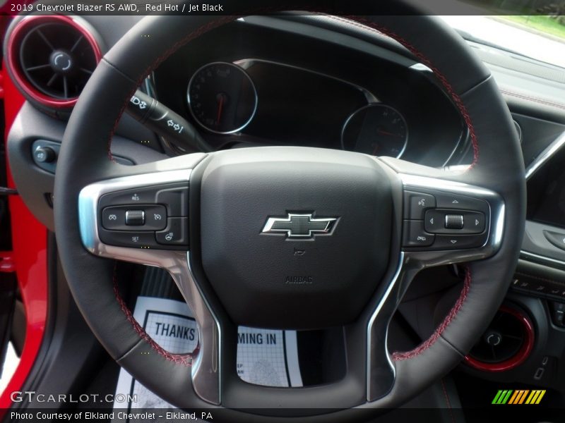 Red Hot / Jet Black 2019 Chevrolet Blazer RS AWD