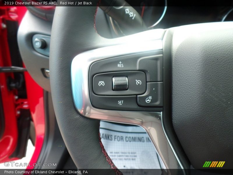 Red Hot / Jet Black 2019 Chevrolet Blazer RS AWD