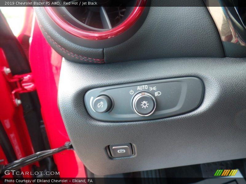 Red Hot / Jet Black 2019 Chevrolet Blazer RS AWD