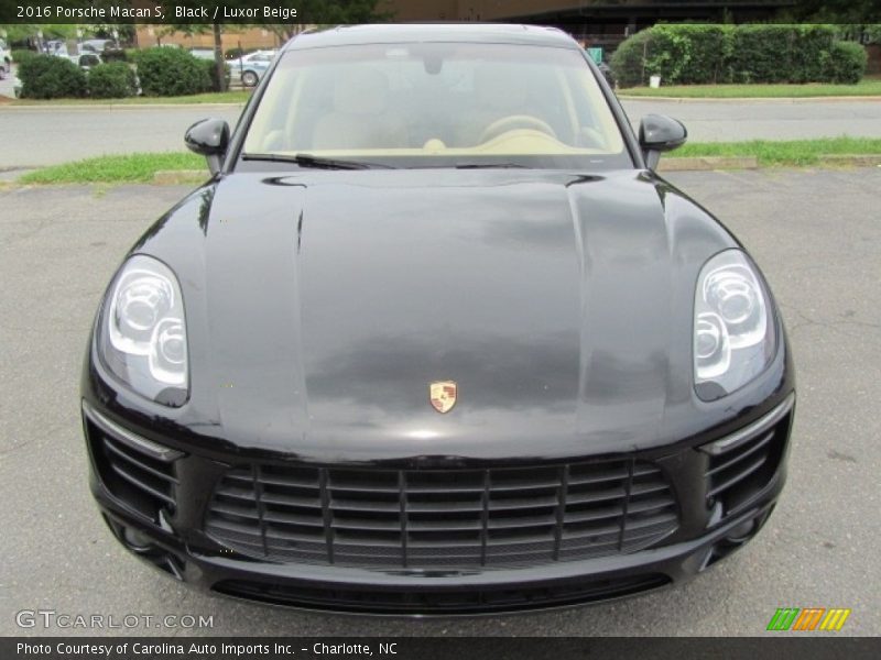 Black / Luxor Beige 2016 Porsche Macan S