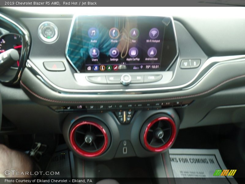 Red Hot / Jet Black 2019 Chevrolet Blazer RS AWD